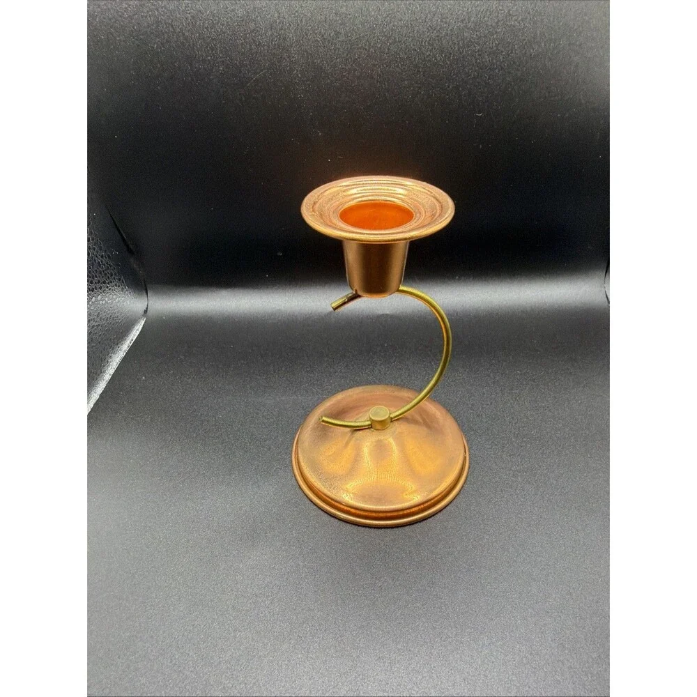Vintage CopperCraft Guild Copper Candlestick Holder. Good Pre - Owned Condition!